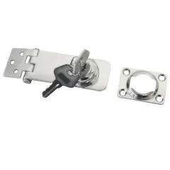 Lock Hasp With Key Stainless Steel 76X25mm