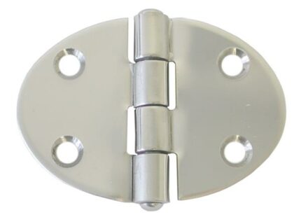 Round Hinge 67X48mm 316 Stainless Steel