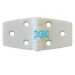 Door Hinge White Nylon 79X38mm