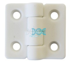 Door Hinge White Nylon 40.5X38mm