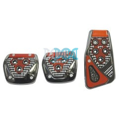 Pedal Pad Red 3 Piece Set