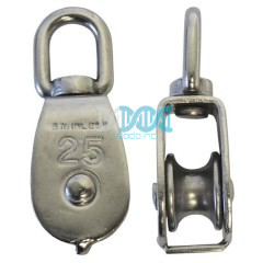 Single Swivel Pulley 25mm Ss304