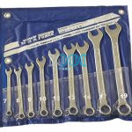 9 Piece Chrome Vanadium Combination Spanner - 7-19mm