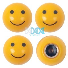 Valve Cap Set Smile Face 4 Piece