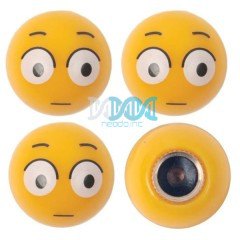 Valve Cap Set Speechless Face 4 Piece