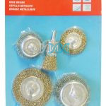 Wire Brush 5 Piece Assorted With Shaft