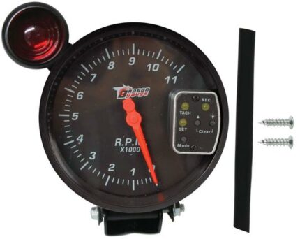 5 Tachometer With Shift Light Black