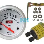 2 5/8 Electrical Guage White/Sil Rim