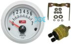 2 Oil Pressure Gauge Sil/Silv
