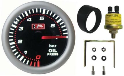 Oil Pressure Gauge Super White