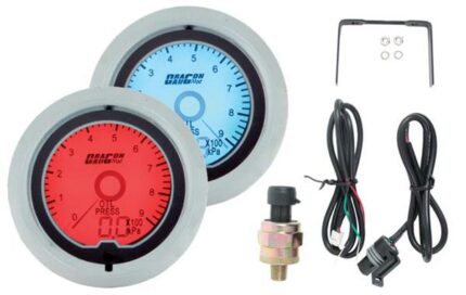 2 Lcd Oil Pressure Gauge 12V