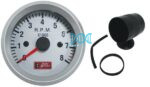Auto Gauge 2 Tachometer Silver/Silver