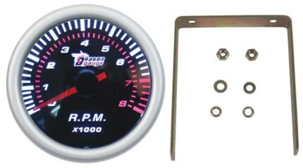 2 Tachometer Super White 1-10000Rpm Dragon Gauge