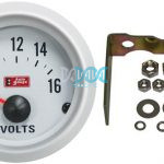2 Volt Gauge Silver/Silver