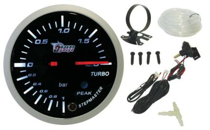 Boost Gauge Electrical 60mm With Sensor Black/Black