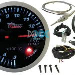 Exhaust Gas Temperature Gauge 60mm Sil/Black