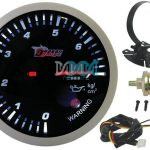 Oil Pressure Gauge Electrical 60mm With Sensor Sil/Black