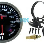 DISCONTINUED - Oil Tempreture Gauge Electrical 60mm With Sensor Sil/Black