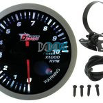 Tachometer 0-10000Rpm 60mm Sil/Black