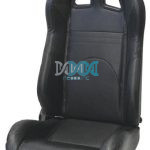 Reclining Racing Seats Pvc Carbon Black Set