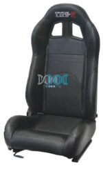 Reclining Racing Seats Pvc Carbon Black Set