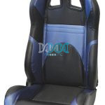 Reclining Racing Seats Pvc Carbon Blue Set