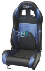 Reclining Racing Seats Pvc Carbon Blue Set