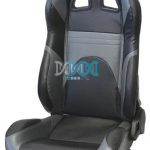 Reclining Racing Seats Pvc Carbon Grey Set