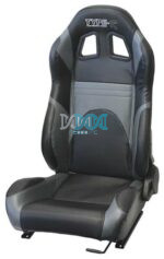 Reclining Racing Seats Pvc Carbon Grey Set