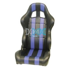 Reclineable Racing Seat Pvc Black/Blue - Sold per pair