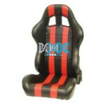 Reclineable Racing Seat Pvc Black/Red