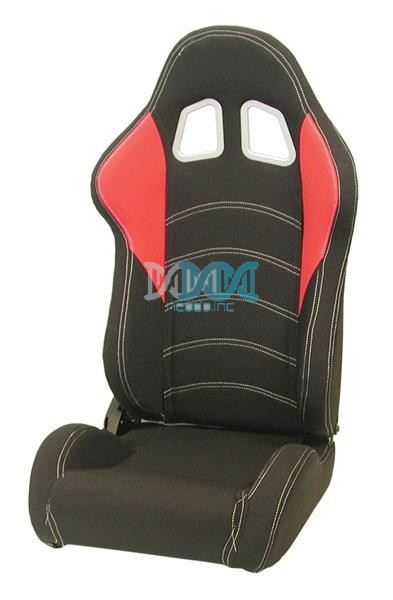 Reclineable Racing Seat P/Apple Black/Red - Sold per pair