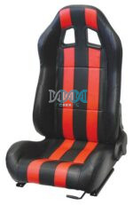 Reclining Racing Seats Pvc Carbon Red Set - Sold per pair