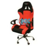 Red Reclining Racing Office Chair With Arm Rest