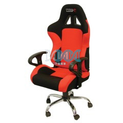 Red Reclining Racing Office Chair With Arm Rest