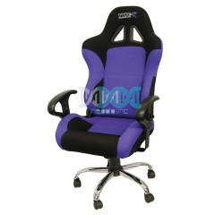 Blue Recl. Office Chair With Arm Rest