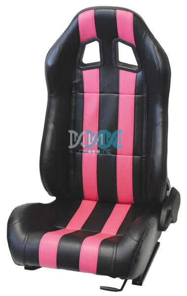 Reclining Racing Seats Pvc Carbon Pink Set - Sold per pair