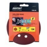 Velcro Sanding Disk With Hole 150mm Grit 180(5)