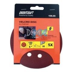 Velcro Sanding Disk With Hole 150mm Grit 180(5)