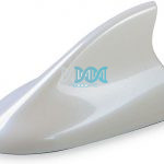 Shark Fin Aerial Flat Bottom White