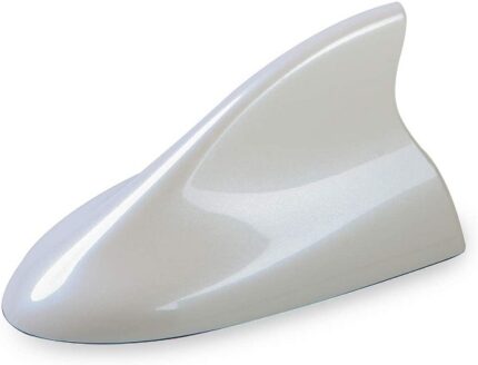 Shark Fin Aerial Flat Bottom White