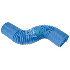 Plastic Concertina Air Hose - Blue