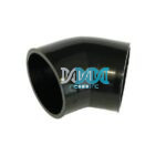 Rubber 45 Deg.76mm Black