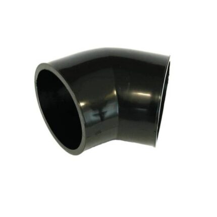 Rubber 45 Deg.76mm Black