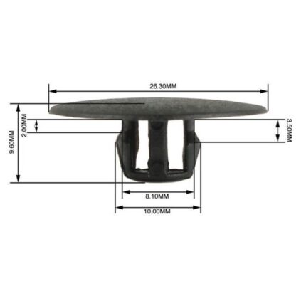 Panel Clips Blanks 8.1-10mm (50)