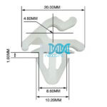 Panel Clips Bonnet Catch (50)