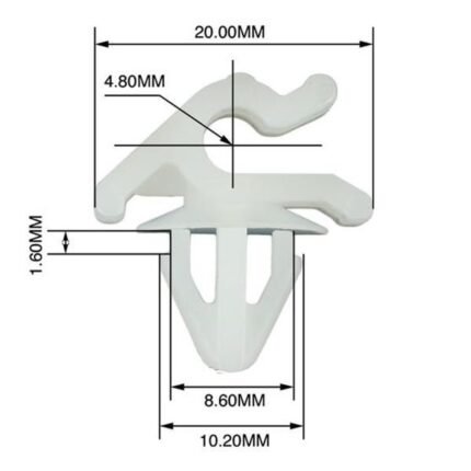 Panel Clips Bonnet Catch (50)