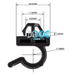 Panel Clips Bonnet Catch 10mm(10) Moq 1000