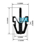 Panel Clips Grille Clips (50)