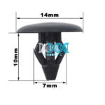 Panel Clips H=13.8 L=10 W=6.3mm (10)